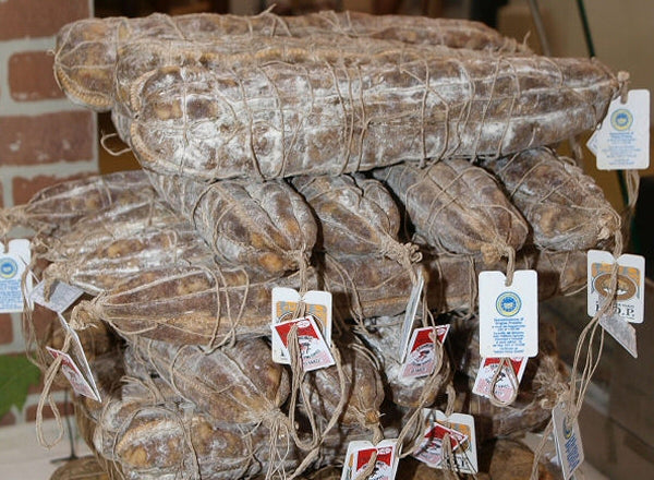 Salame Dedomenici cucito a budello doppio Varzi DOP (48 €/Kg)